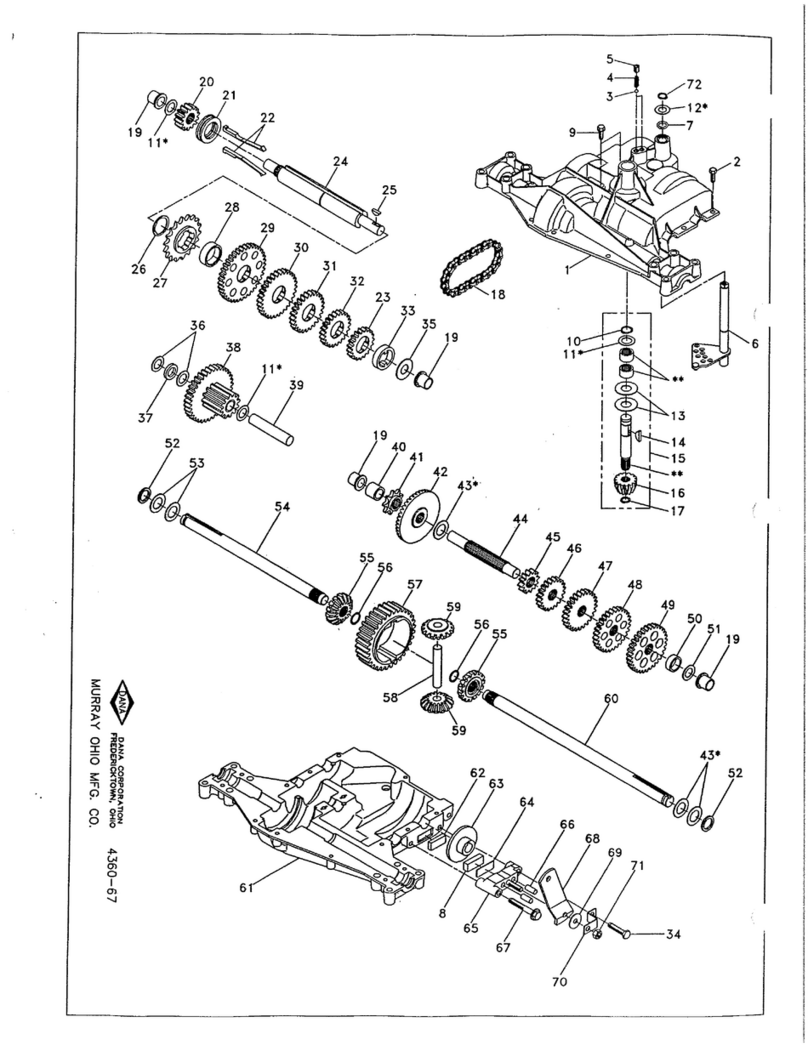 DANA 4360-67 parts list