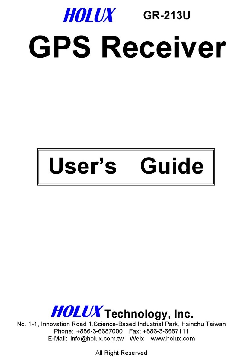 Holux GR-213U User manual Holux GR-213U User manual