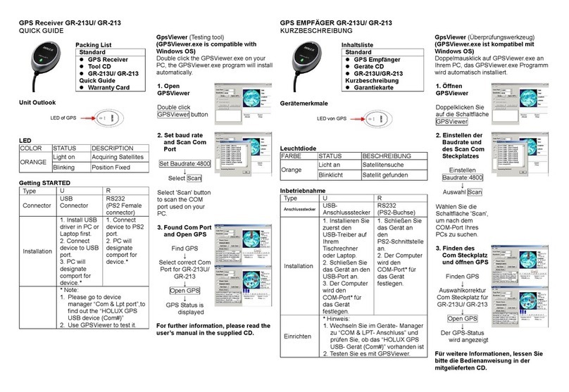Holux GR-213 User manual