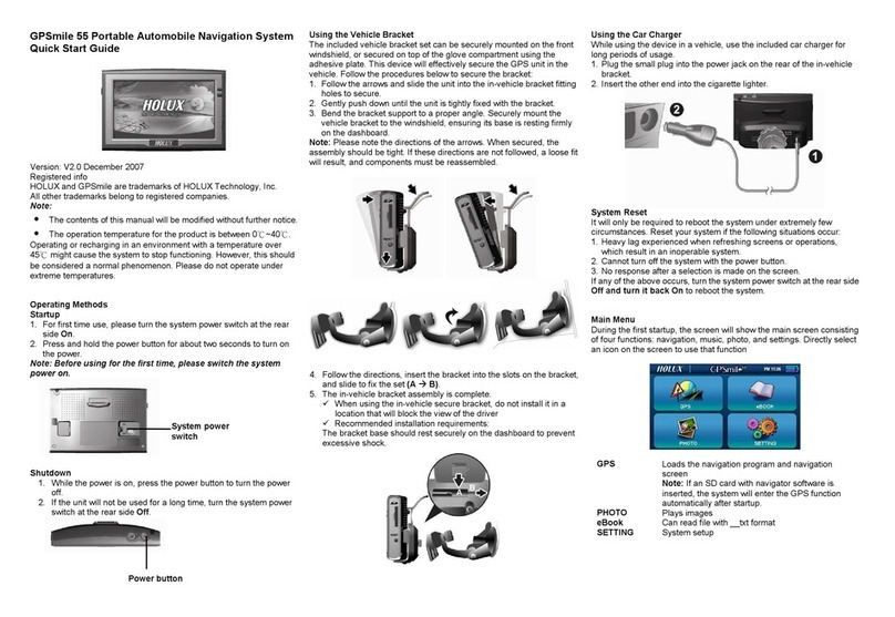 Holux GPSmile 55 User manual Holux GPSmile 55 User manual