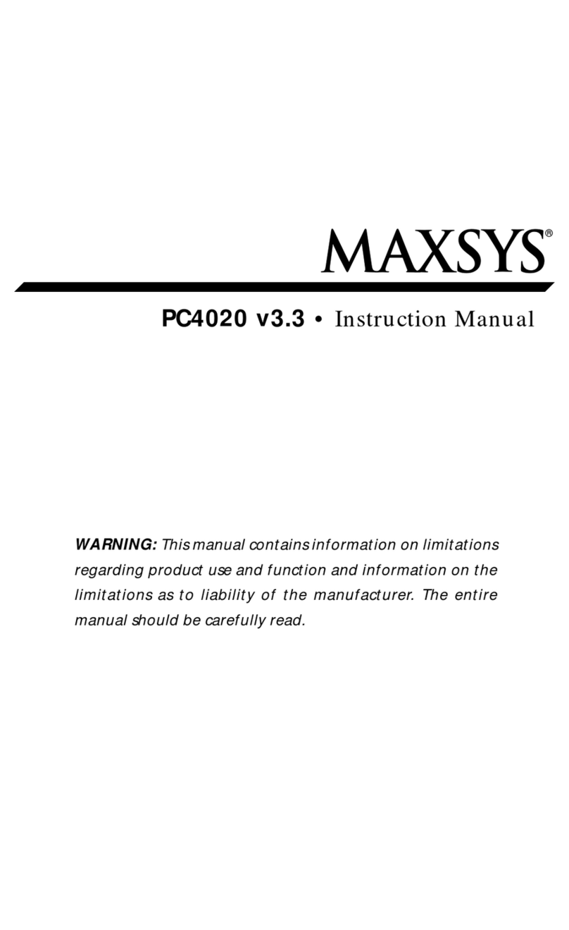 DSC PC4020 - V3.3 User manual