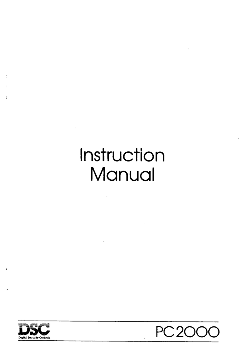 DSC PC2000 instruction manual