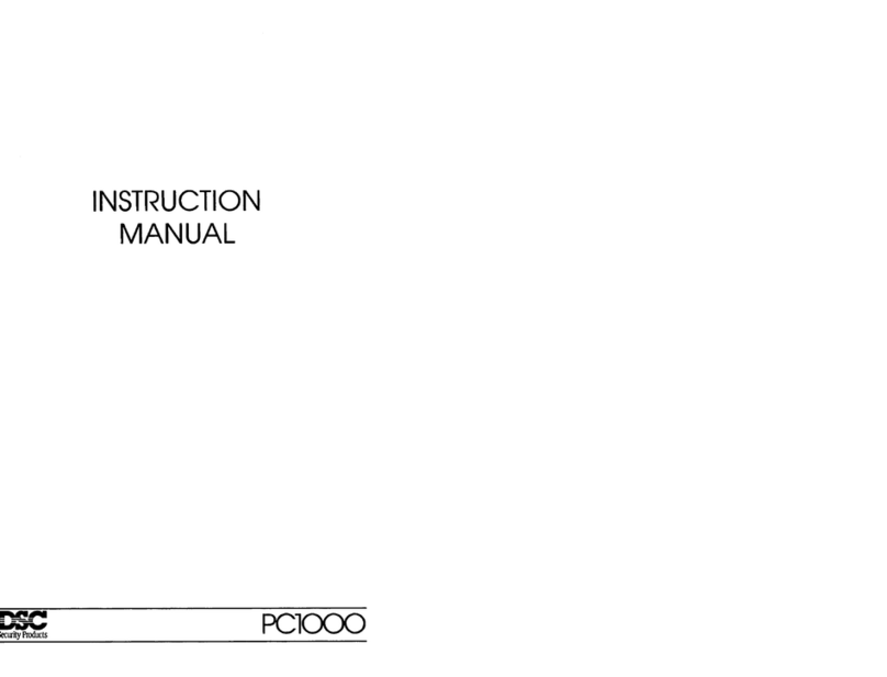 DSC PC1000 User manual