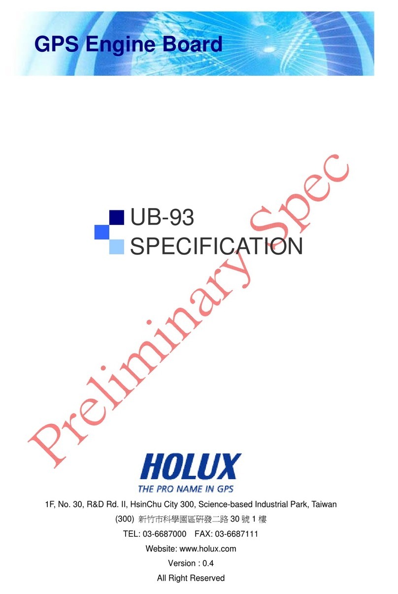 Holux UB-93 SPECIFICATION V0.4 User manual