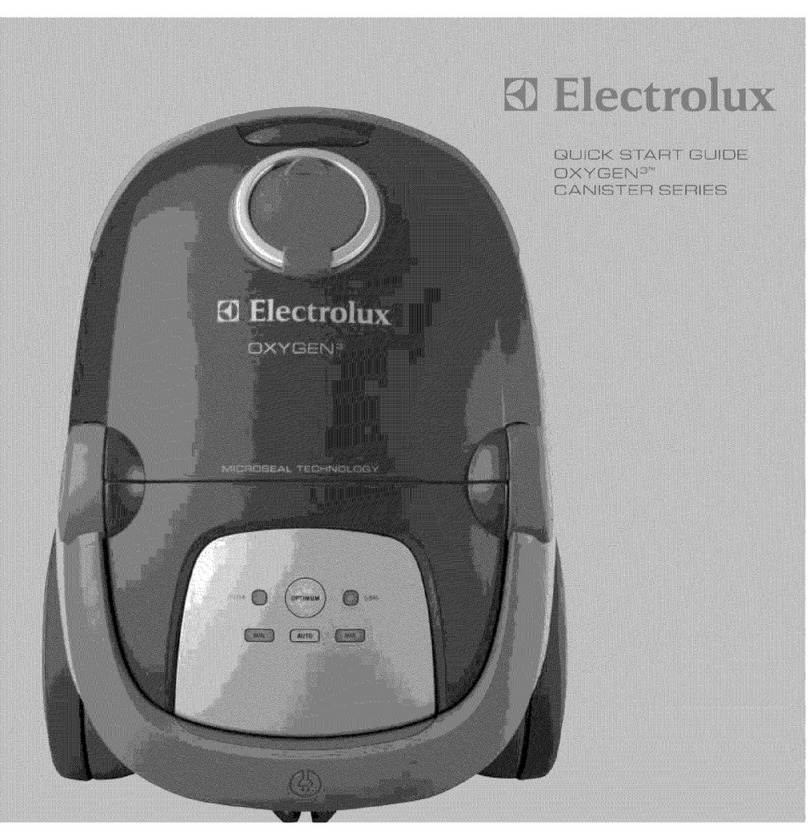 Electrolux EL7020A - Home Care Oxygen3 Canister Vacuum User manual