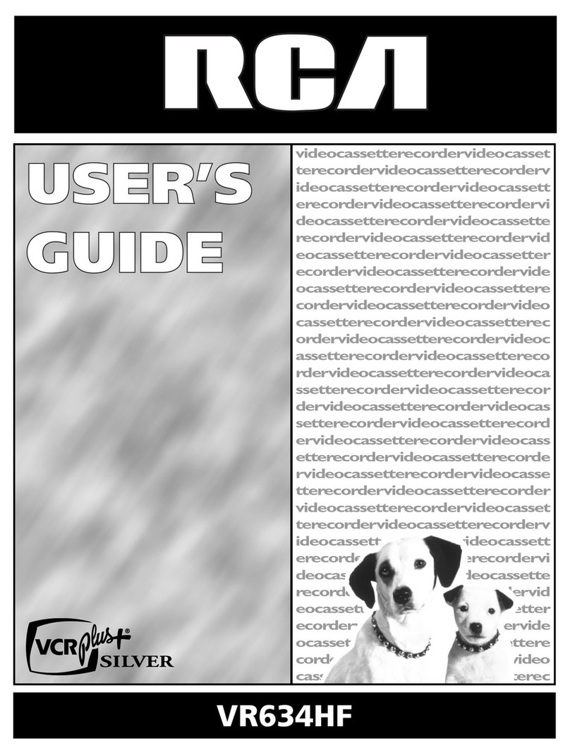 RCA VR634HF - Hi-Fi VCR User manual