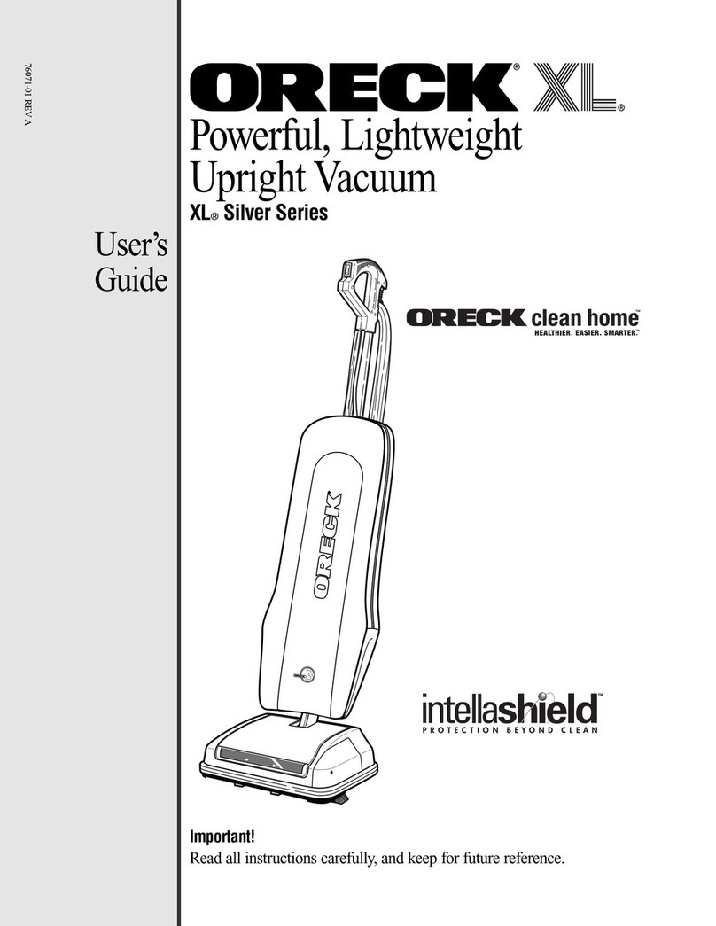 Oreck U3775 User manual Oreck U3775 User manual