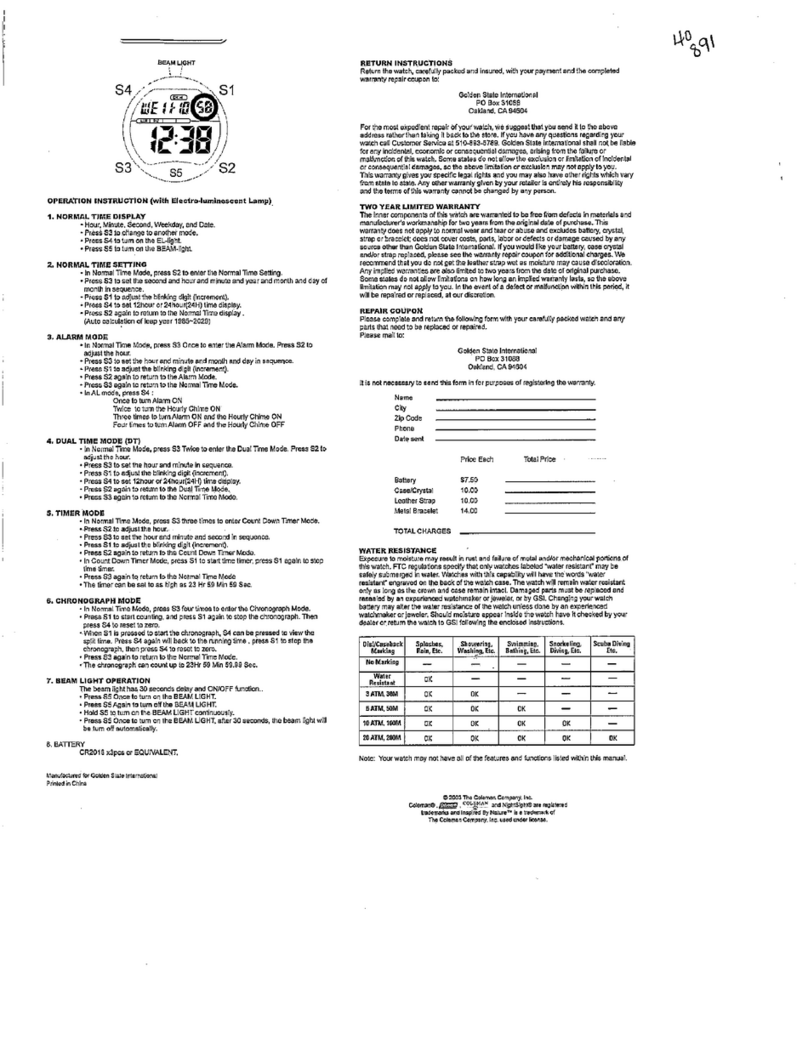 Coleman 40-869 User manual Coleman 40-869 User manual