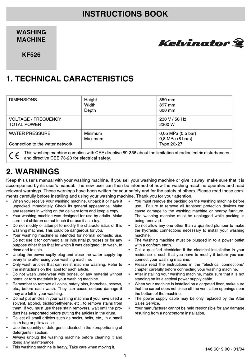 Kelvinator KF526 User manual