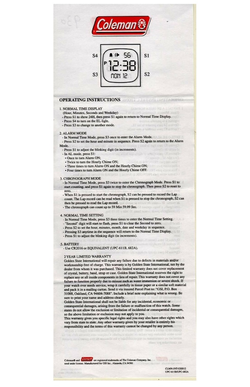 Coleman 40-927 operating instructions Coleman 40-927 operating instructions