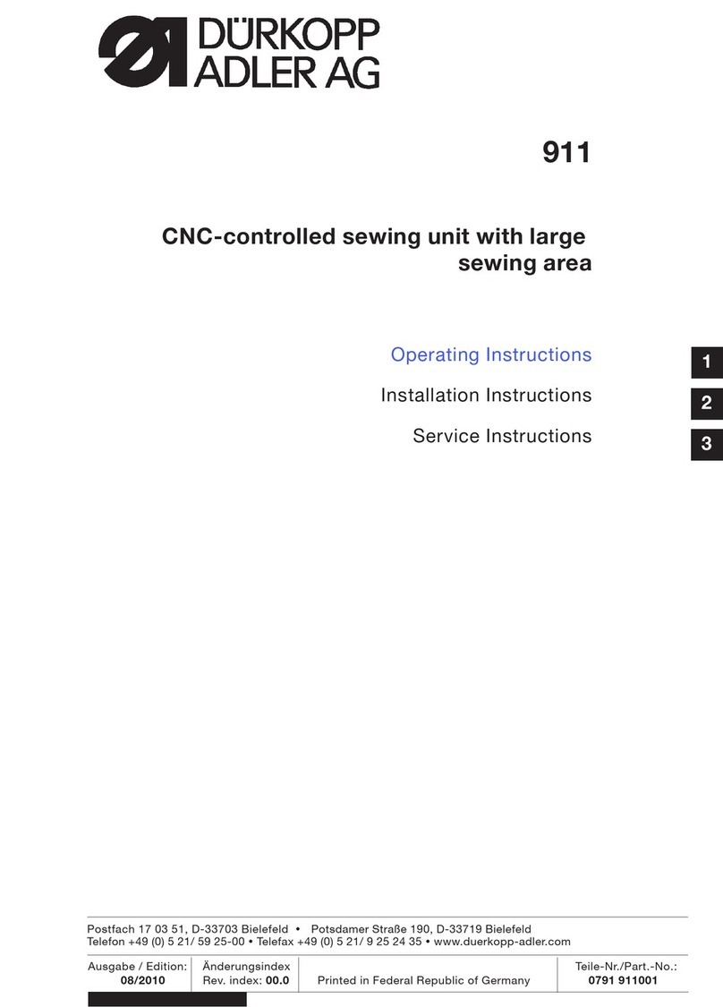 DURKOPP ADLER 911 Product guide