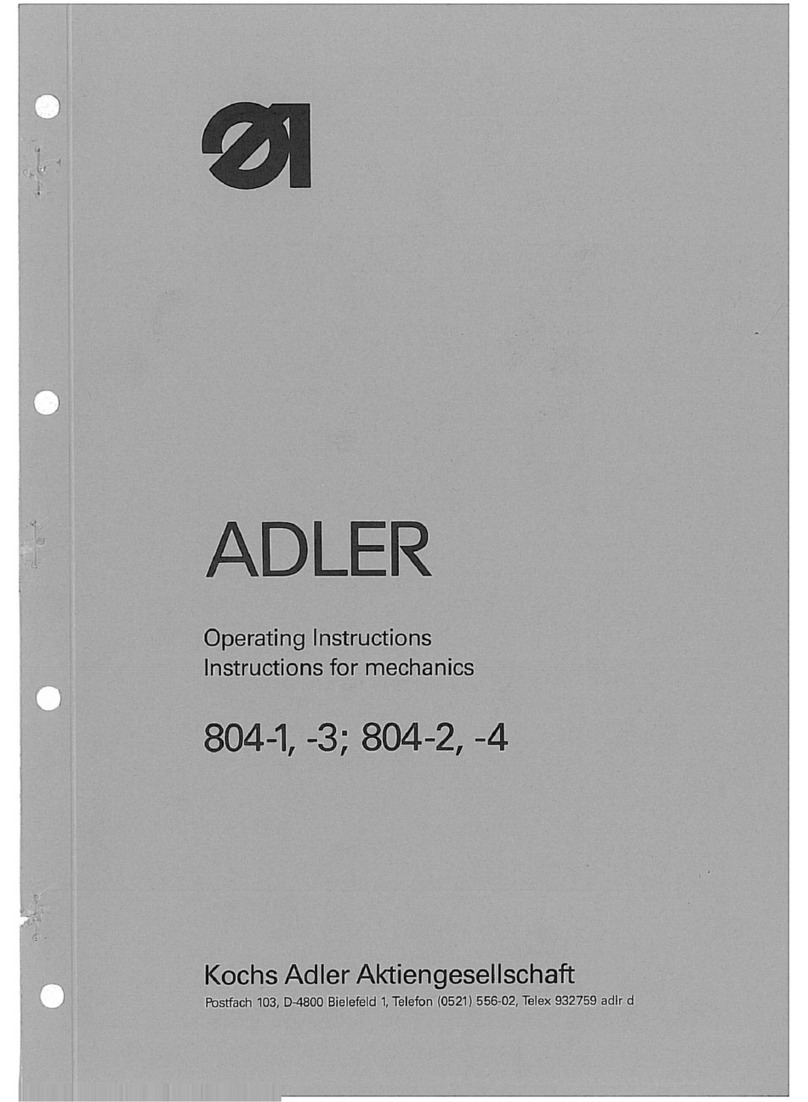 DURKOPP ADLER 804-1 manual