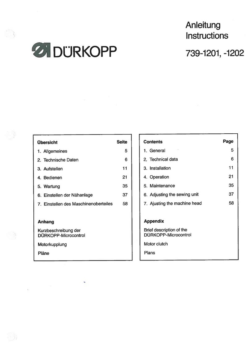 DURKOPP ADLER 739-1201 User manual
