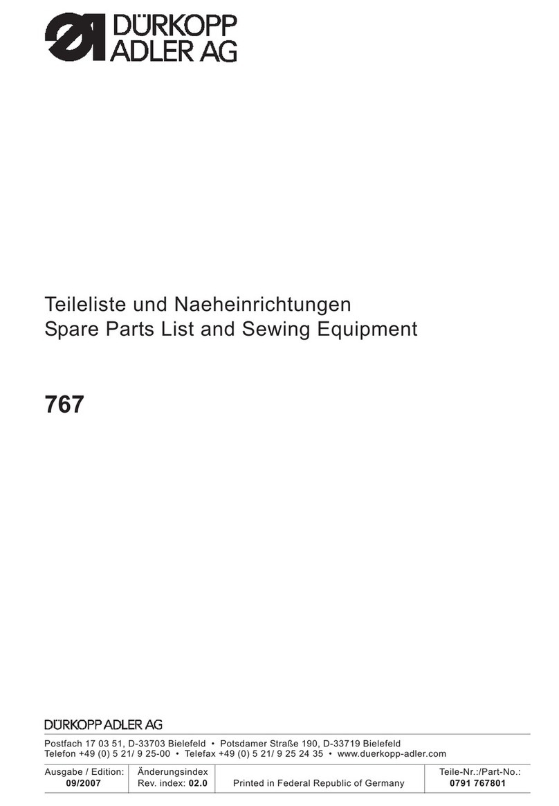 DURKOPP ADLER 767 - Guide