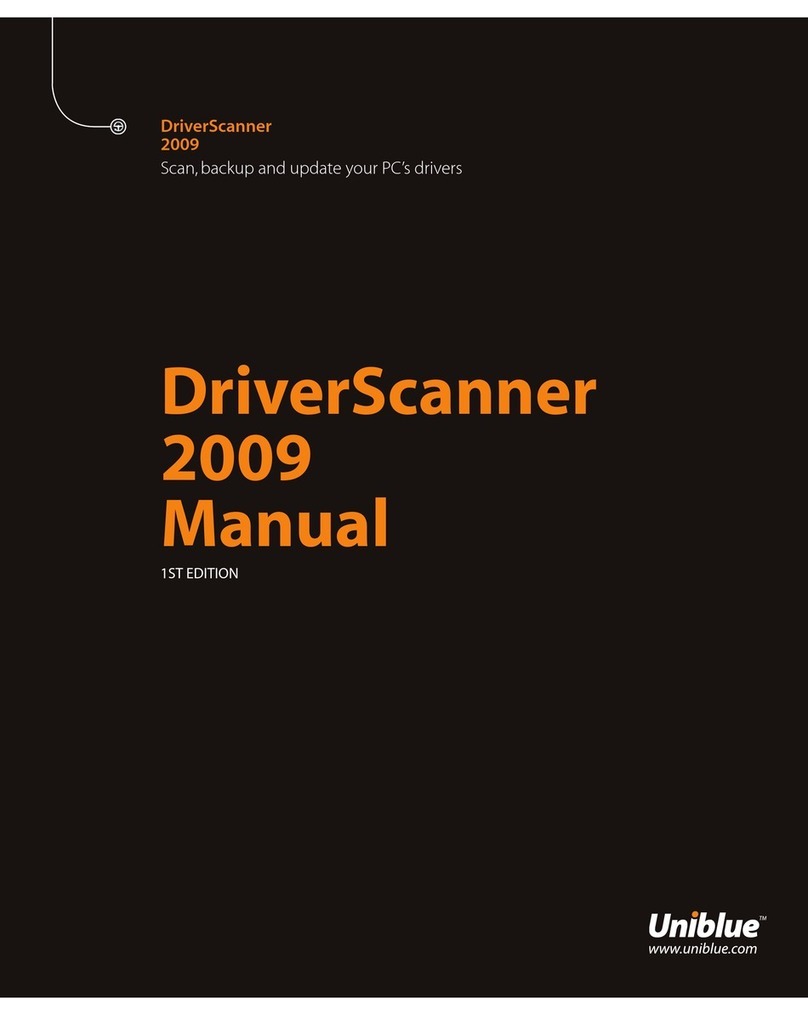 UNIBLUE DRIVERSCANNER 2009 manual