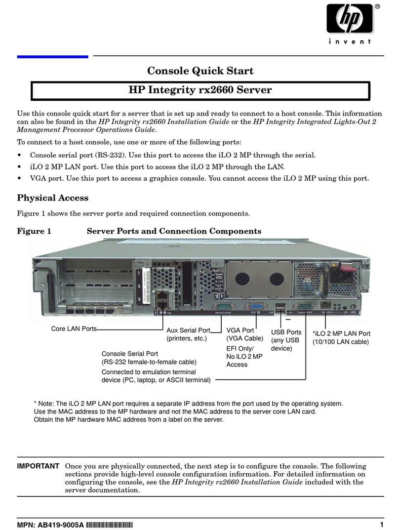 HP Integrity rx2660 User manual