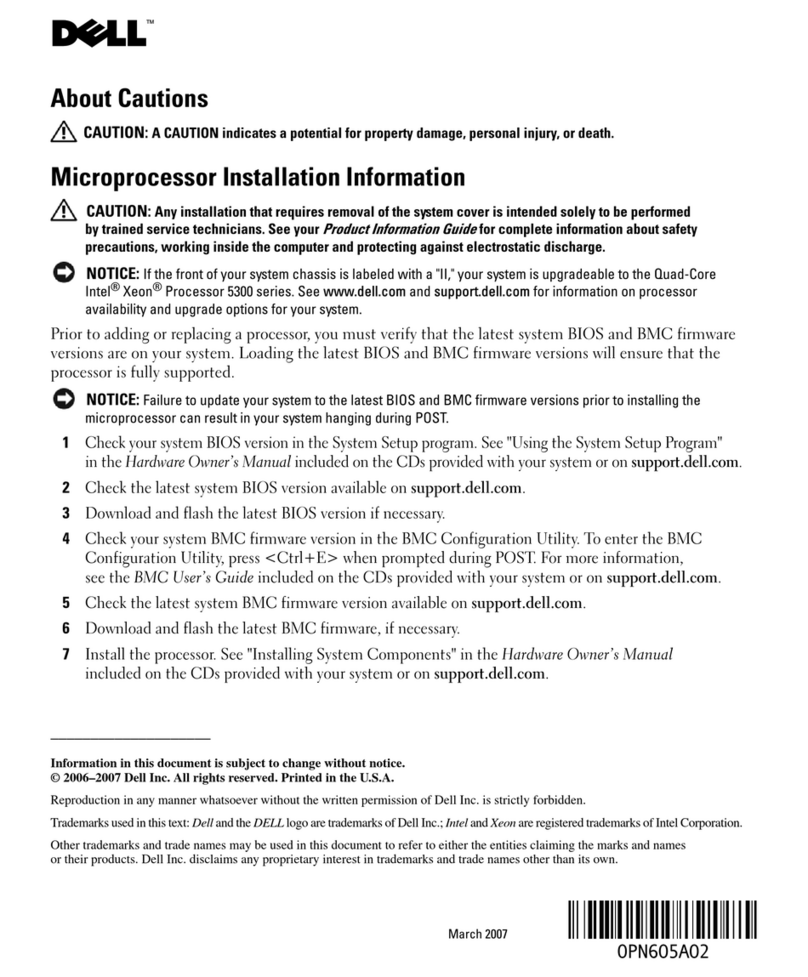 Dell POWEREDGE 1900 Service manual