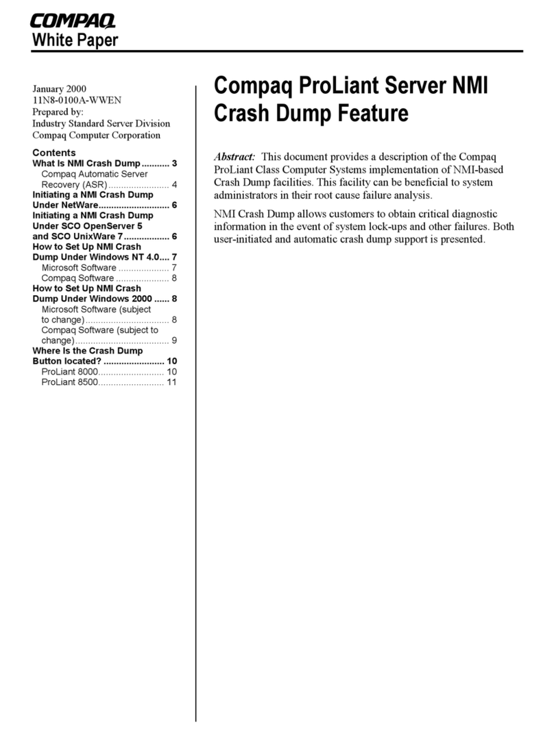 Compaq ProLiant 8000 Specification sheet