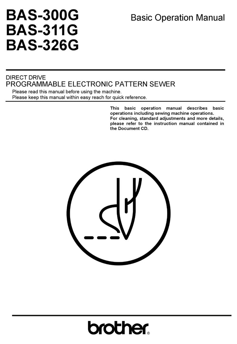 Brother BAS-300G Assembly instructions