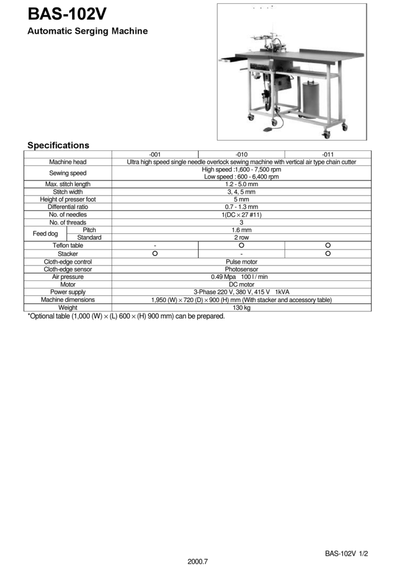 Brother BAS-102V User manual