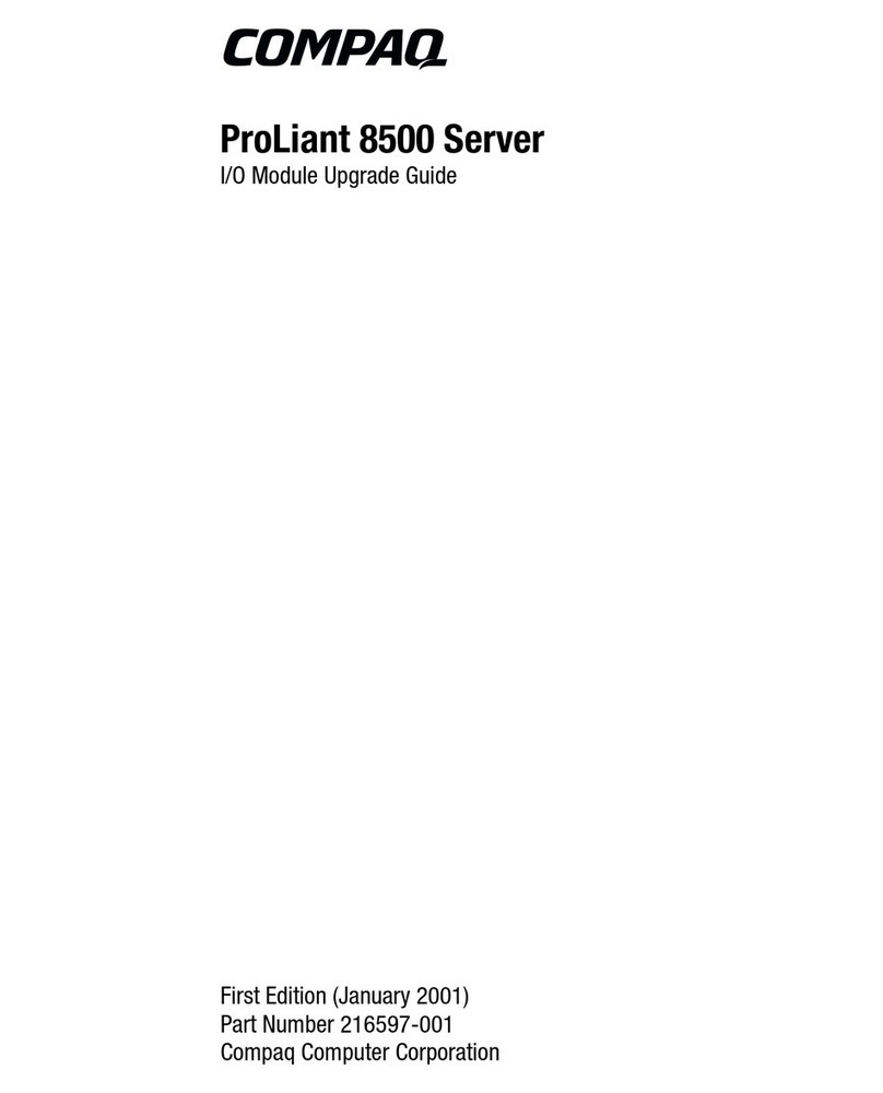 Compaq ProLiant 8500 Installation and operation manual