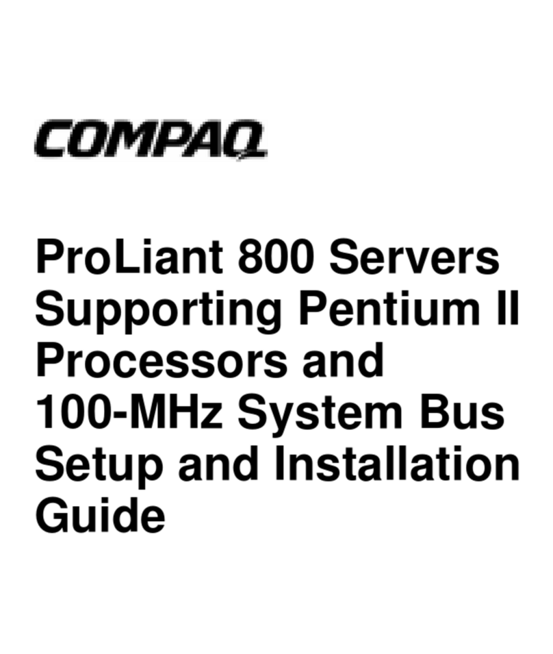 Compaq Proliant 800 Setup and installation guide