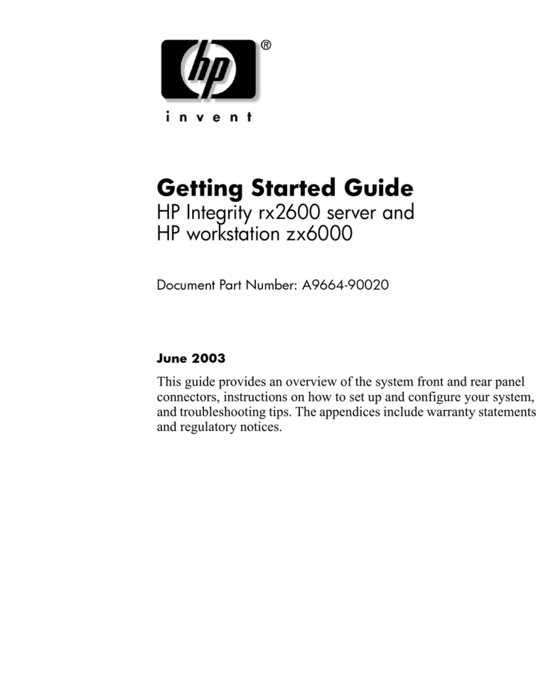 HP Integrity rx2600 Getting started guide