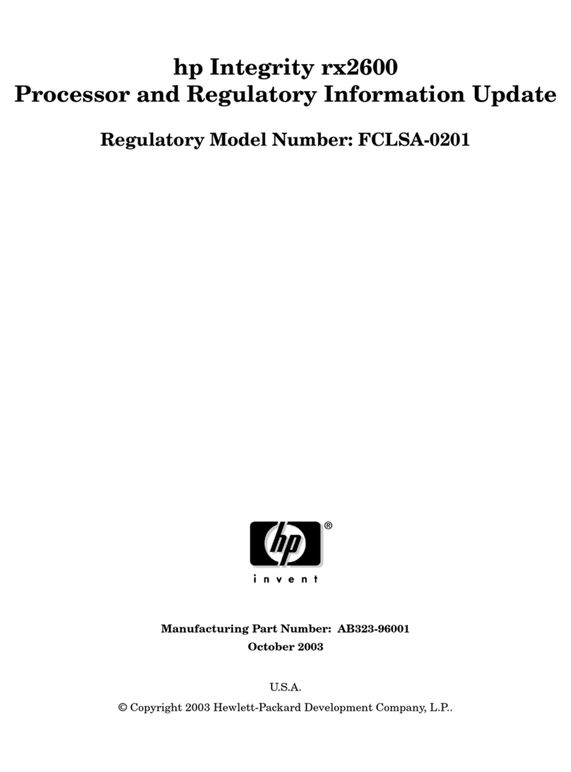 HP Integrity rx2600 Technical manual
