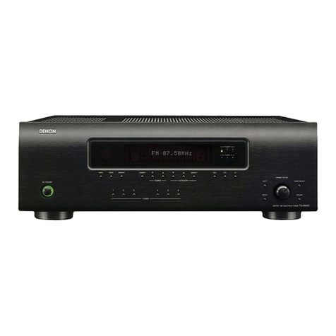Denon TU-604CI - Multi-Zone Dual AM/FM Tuner owner's manual