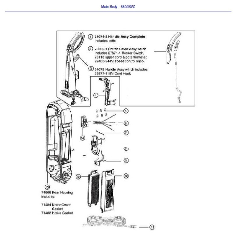 Eureka 5892BVZ - Boss 4D HEPA Upright Vacuum User manual