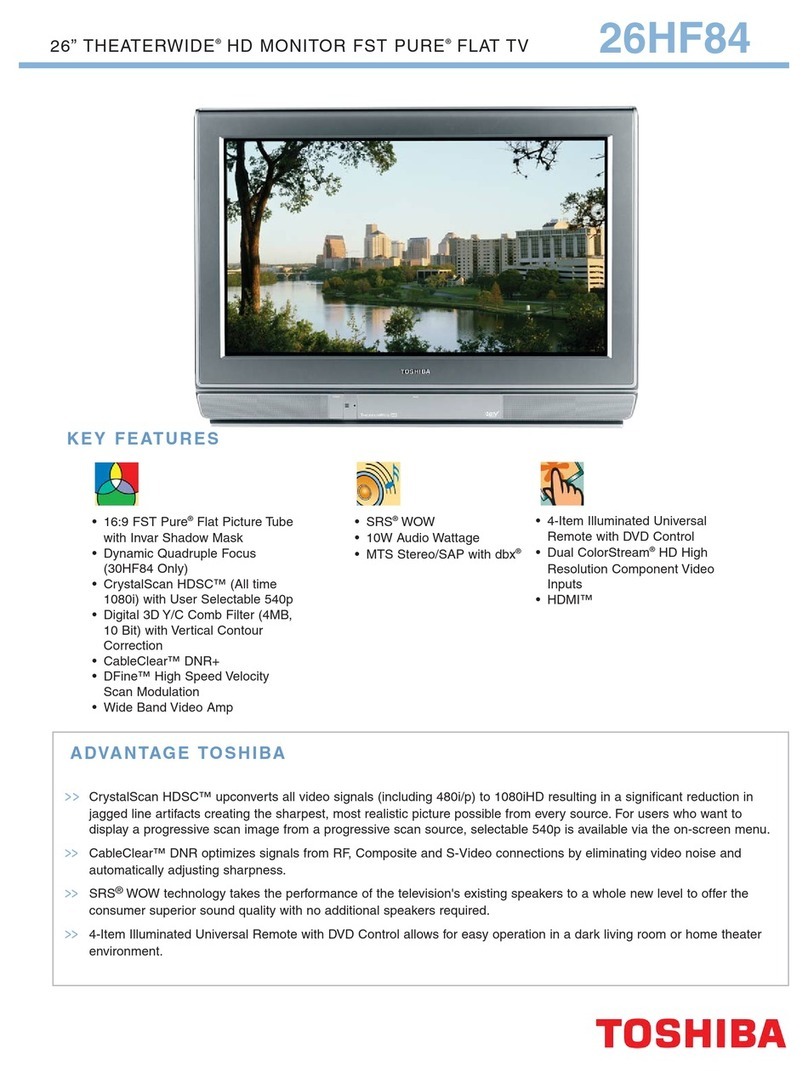 Toshiba 26HF84 User manual