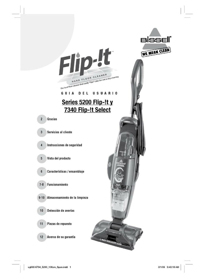 Bissell Flip-t Hard Floor Cleaner Guía del usuario