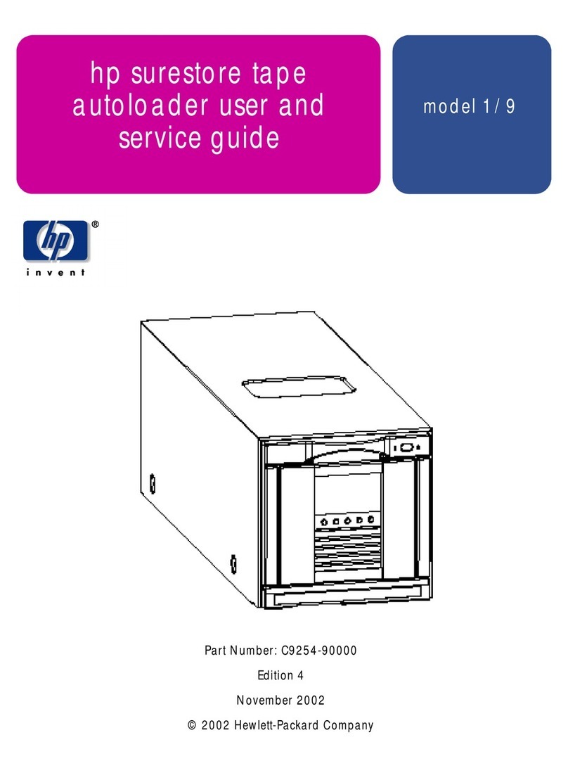 HP C7745NB - SureStore DLT Tape Autoloader 1/9 User manual