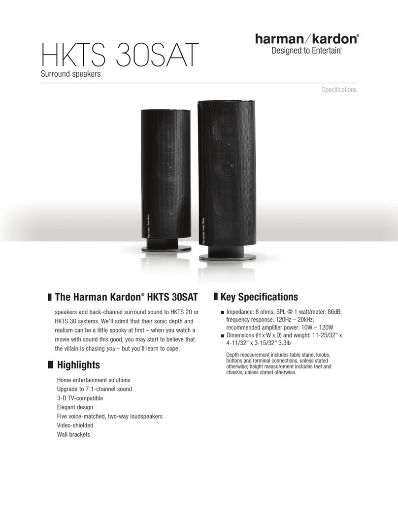 Harman Kardon HKTS 30SAT User manual
