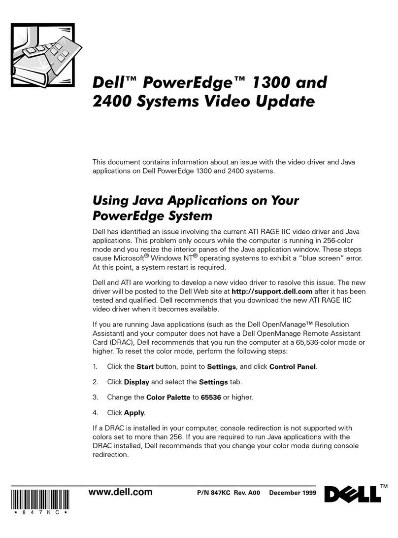 Dell PowerEdge 2400 General instructions Dell PowerEdge 2400 General instructions