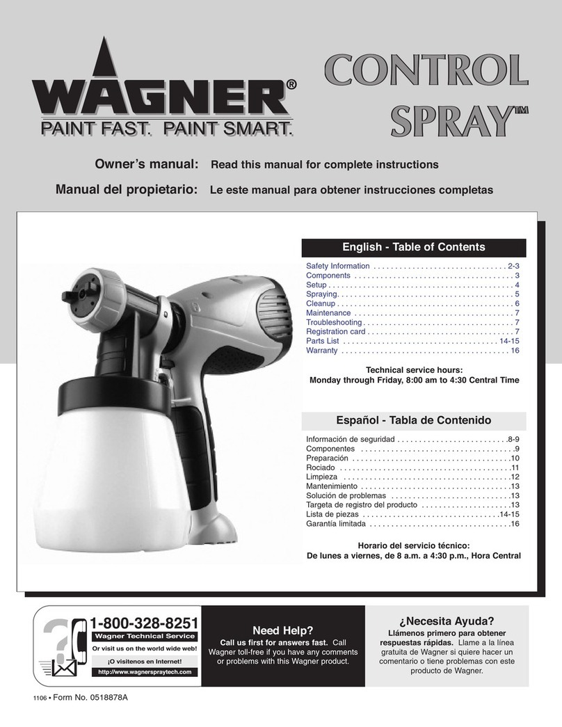 WAGNER CONTROL SPRAY User manual WAGNER CONTROL SPRAY User manual