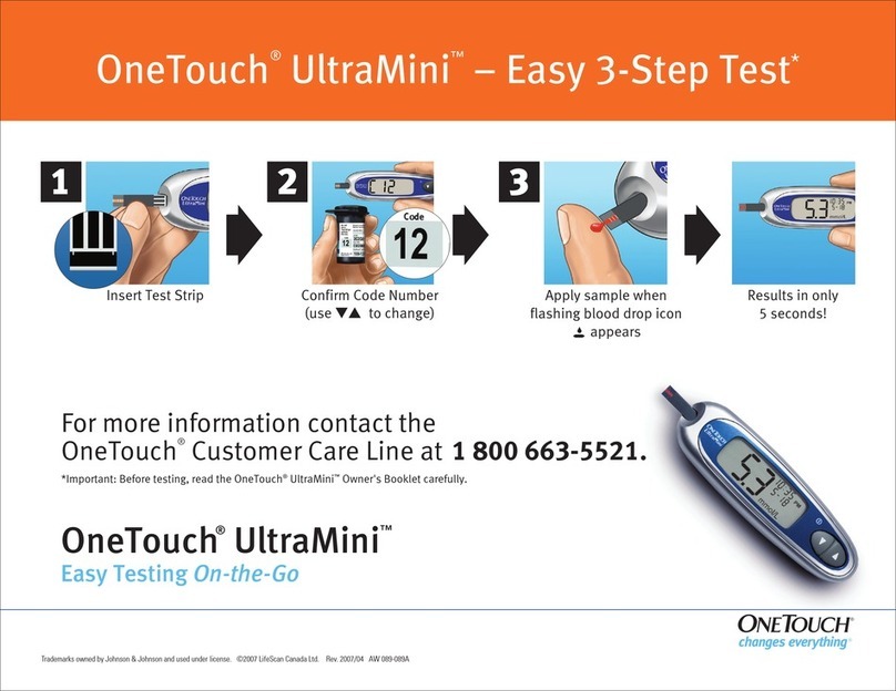 OneTouch UltraMini Test instructions