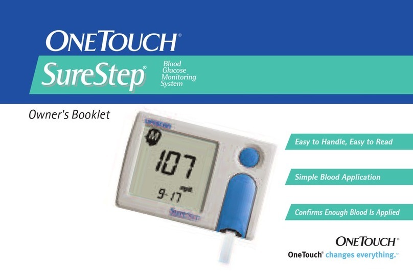 OneTouch ONETOUCH SURESTEP (WITH DATA PORT) owner's booklet