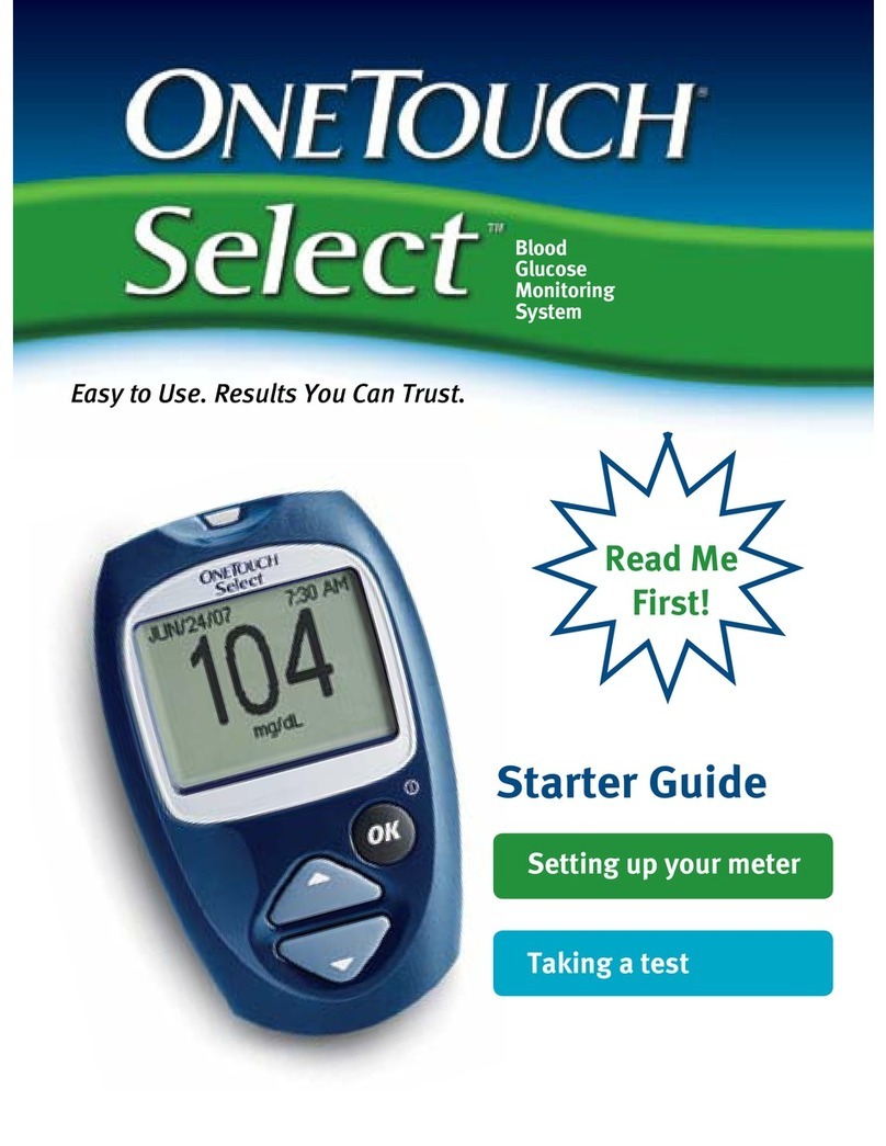OneTouch ONETOUCH SELECT - CONTROL SOLUTION Safety guide