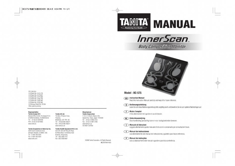 Tanita InnerScan BC-575 manual