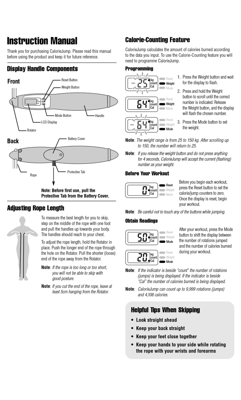 Tanita CJ 688 TB CALORIE JUMP instruction manual