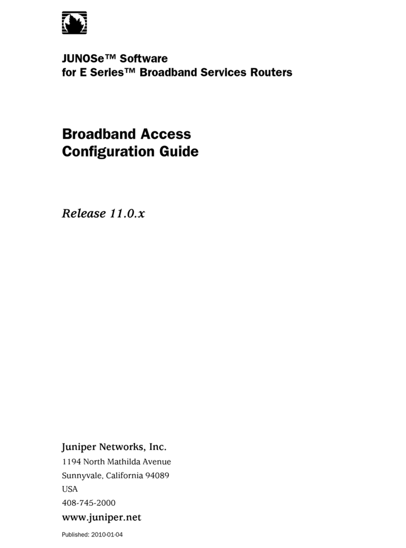 Juniper JUNOSE SOFTWARE 11.0.X - LINK LAYER CONFIGURATION GUIDE... Configuration guide