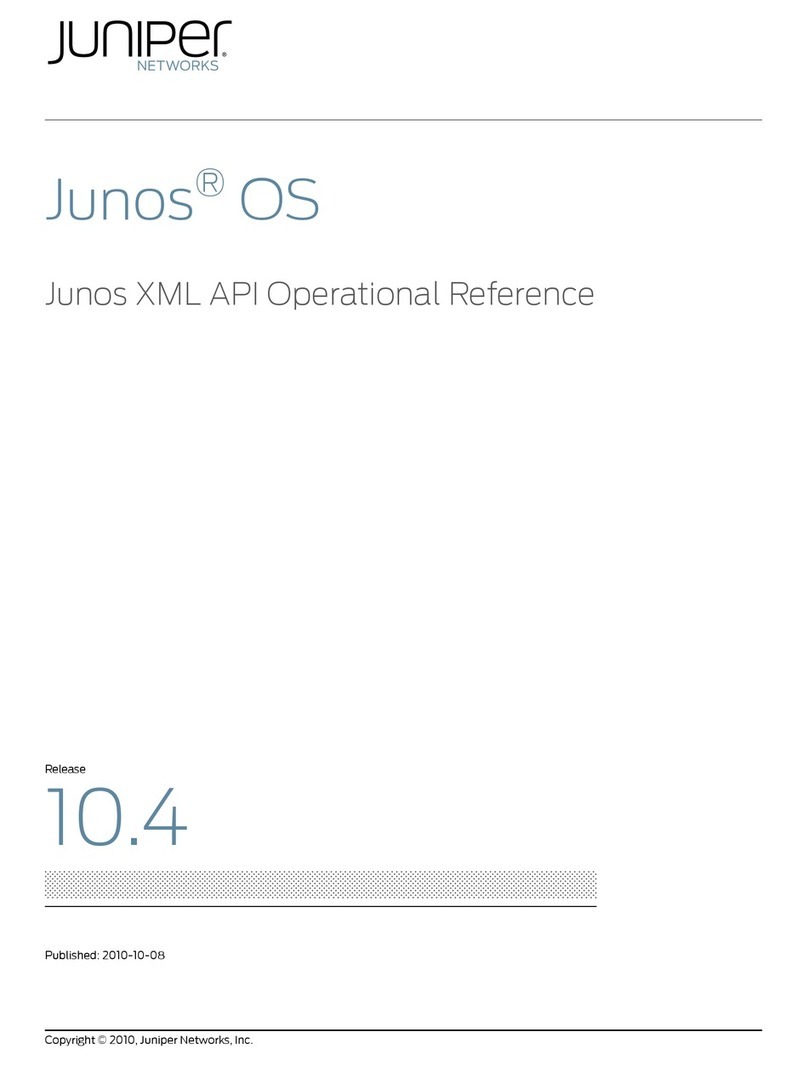 Juniper JUNOS OS 10.4 - XML API OPERATIONAL supplementary guide