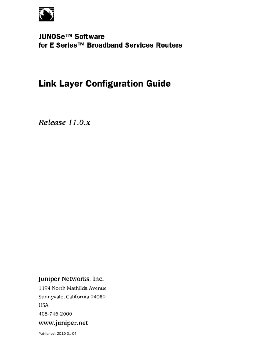 Juniper JUNOSE SOFTWARE 11.0.X - LINK LAYER CONFIGURATION GUIDE... User manual