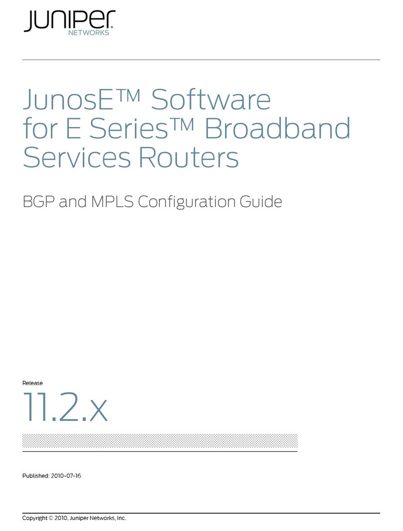 Juniper JUNOSE 11.2.X BGP AND MPLS User manual