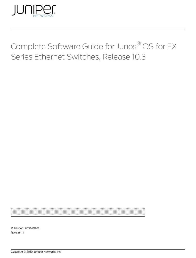 Juniper JUNOS OS 10.3 - SOFTWARE User manual Juniper JUNOS OS 10.3 - SOFTWARE User manual