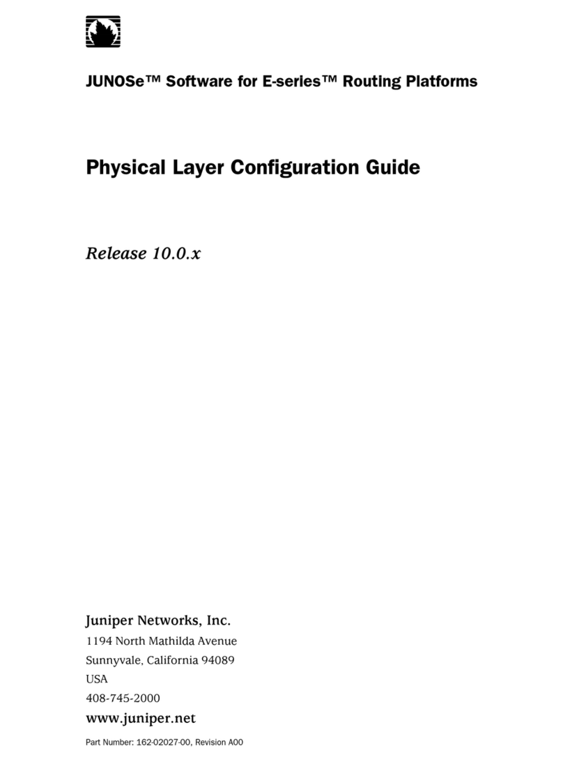 Juniper JUNOSE 10.0.X PHYSICAL LAYER Configuration guide