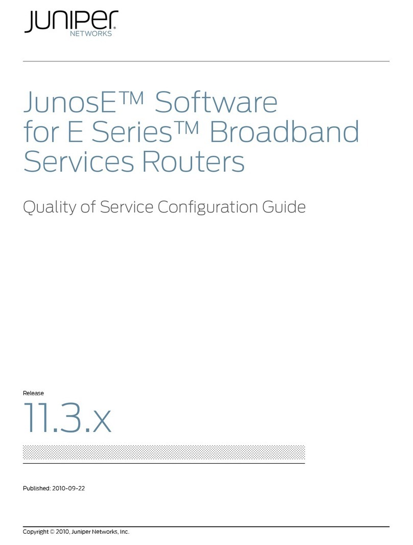Juniper JUNOSE SOFTWARE FOR E SERIES 11.3.X - QUALITY OF SERVICE CONFIGURATION GUIDE... User manual