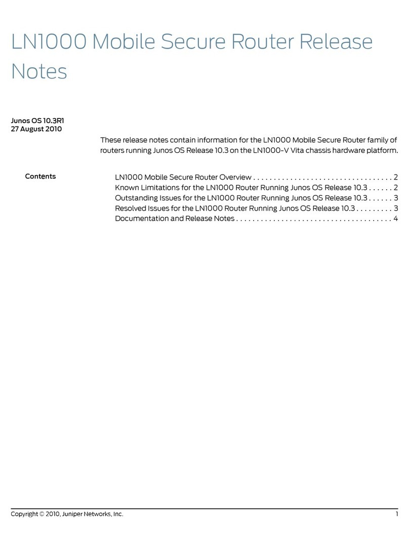 Juniper LN1000 - RELEASE NOTES 8-27-2010 release note