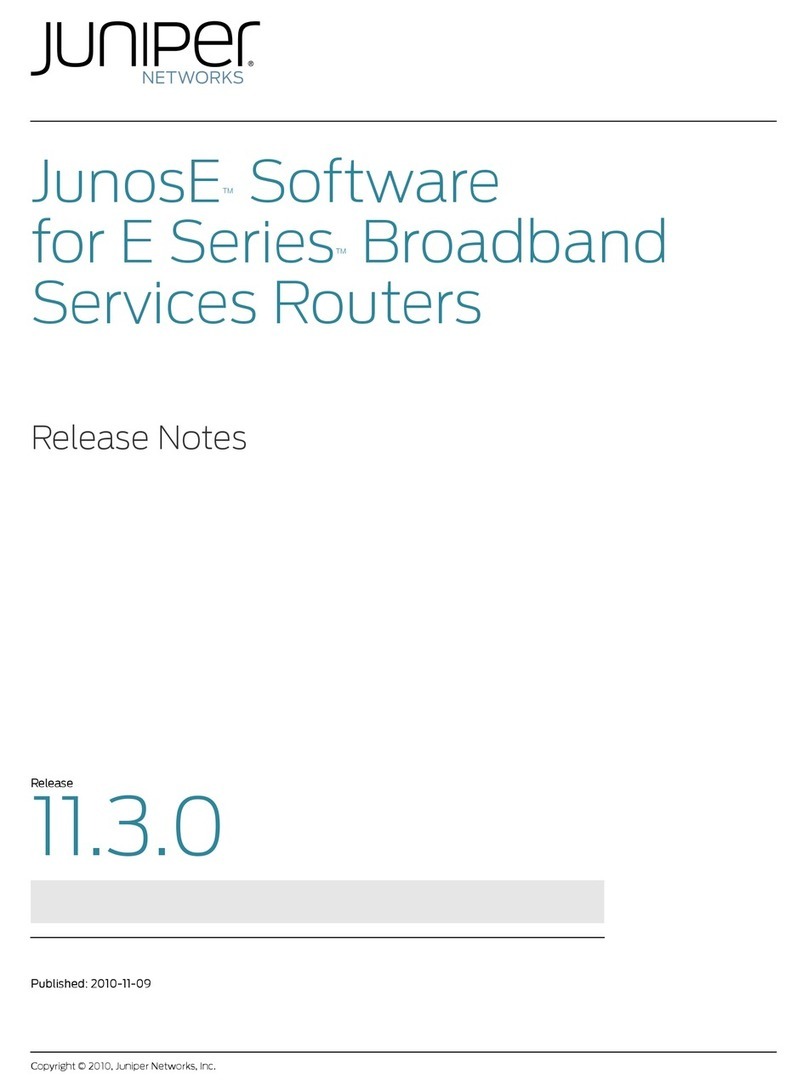 Juniper JUNOSE SOFTWARE FOR E SERIES 11.3.X - S... Instruction Manual